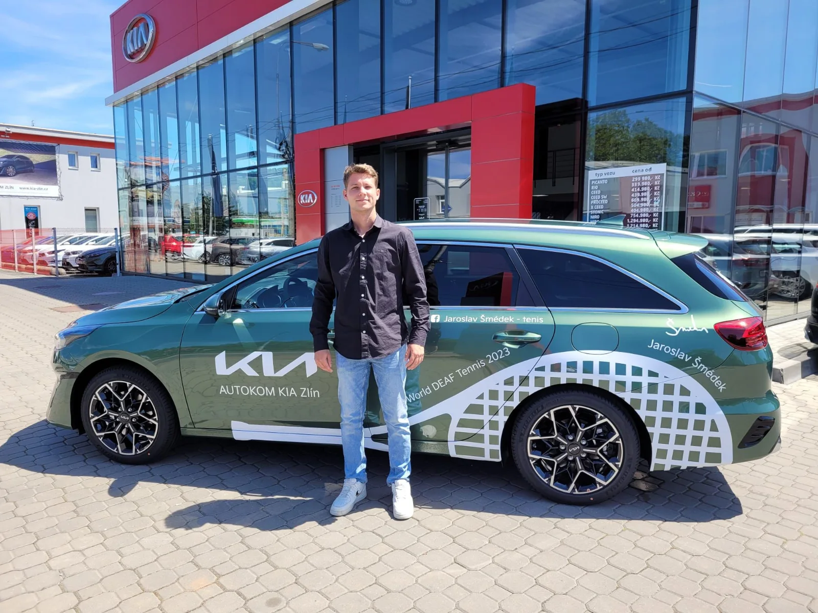 Polep automobilu pro sportovního reprezentanta