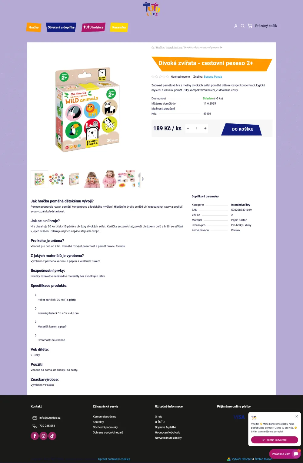ŤUŤU Kids – detail produktu